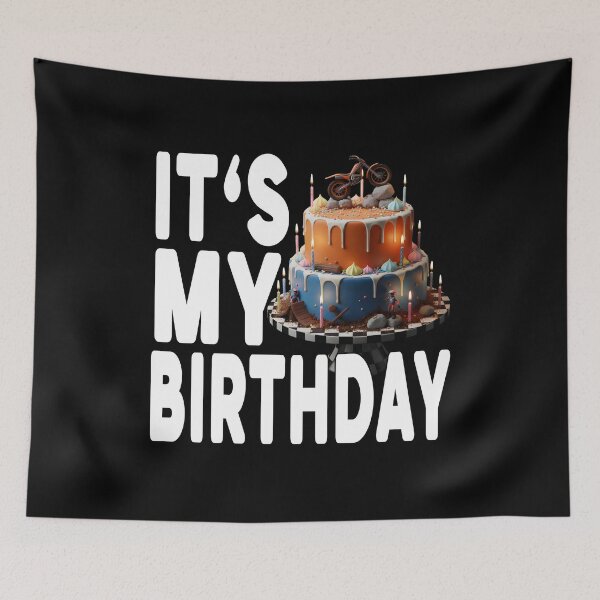 Item preview, IT'S MY BIRTHDAY trial riders birthday motorcycle rider motorsport trial fans birthday designed and sold by Jt41.