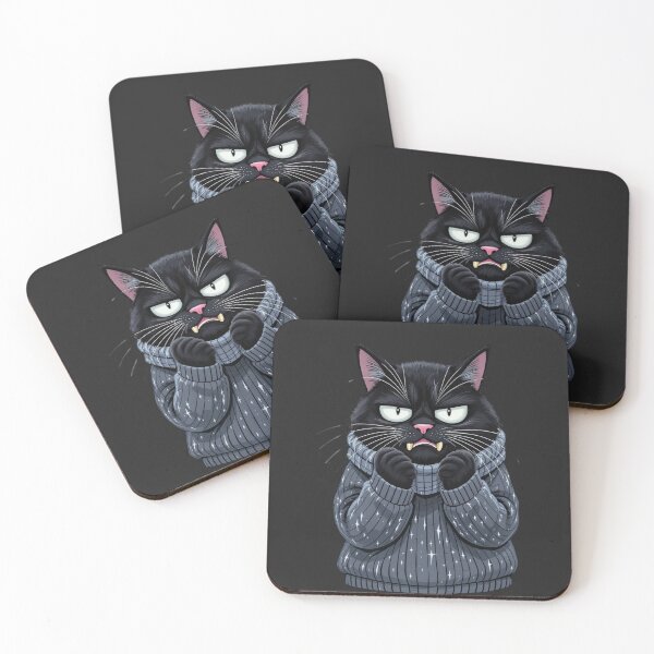 Item preview, Cat Who Regrets Going Outside | Funny Freezing Cat Winter Meme designed and sold by ColorSplash123.