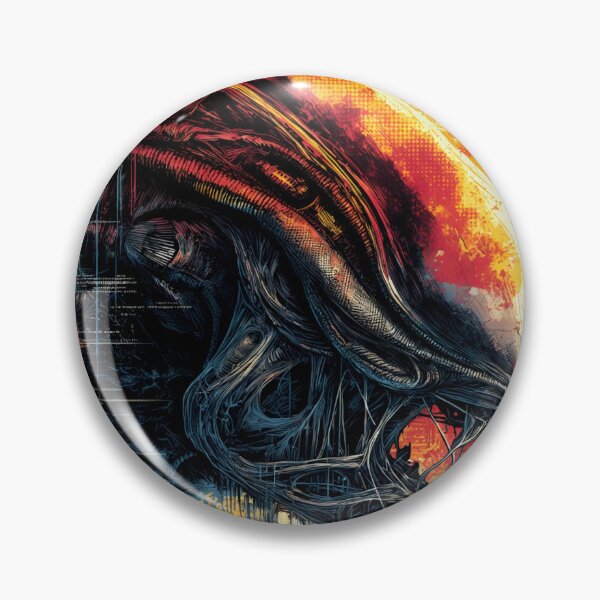 Item preview, Xenomorph Alien Franchise H.R. Giger Creature Facehugger Chestburster Acid Blood Perfect Organism Sci-Fi Horror Ridley Scott Fan Art Illustration Poster T-Shirt Sticker Print Gift designed and sold by Senpaiwaves.