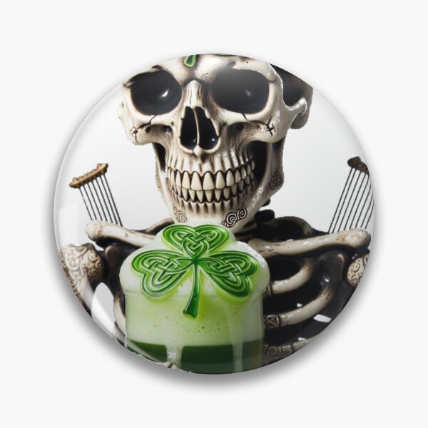Item preview, Eternal Stout Skeleton Graphic Tee | Mischievous Death Positivity Irish Drinking Shirt | St. Patrick's Day Premium Skeleton Apparel designed and sold by YMLux.