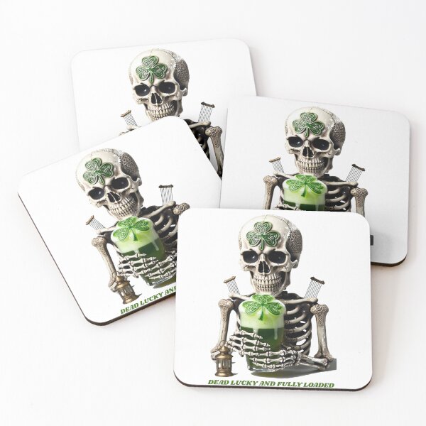 Item preview, Eternal Stout Skeleton Graphic Tee | Mischievous Death Positivity Irish Drinking Shirt | St. Patrick's Day Premium Skeleton Apparel designed and sold by YMLux.