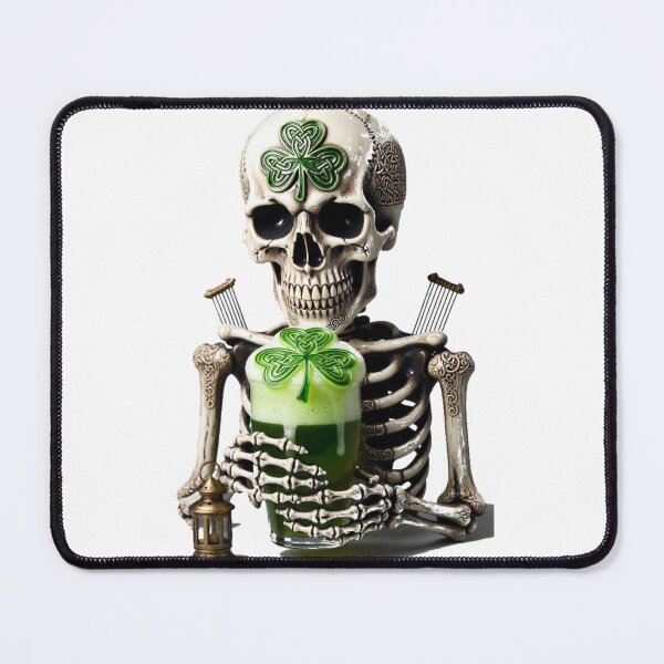 Item preview, Eternal Stout Skeleton Graphic Tee | Mischievous Death Positivity Irish Drinking Shirt | St. Patrick's Day Premium Skeleton Apparel designed and sold by YMLux.