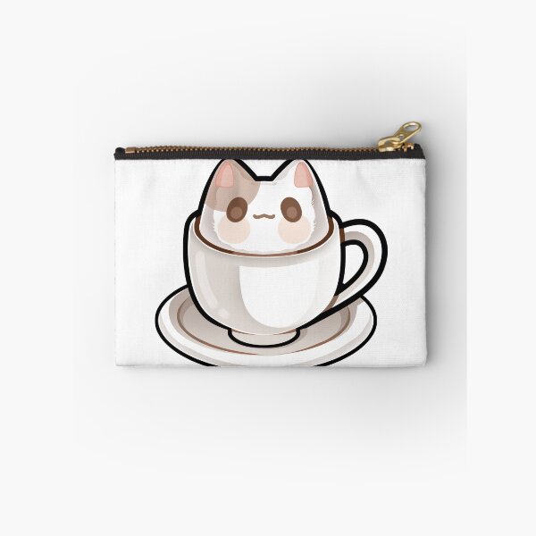 Item preview, Kawaii Catpuccino Cute Coffee Cat Art designed and sold by noodleeees-art.