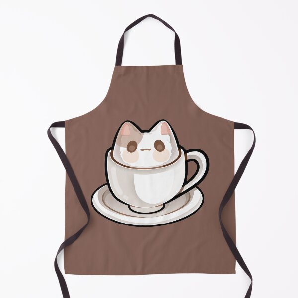 Item preview, Kawaii Catpuccino Cute Coffee Cat Art designed and sold by noodleeees-art.
