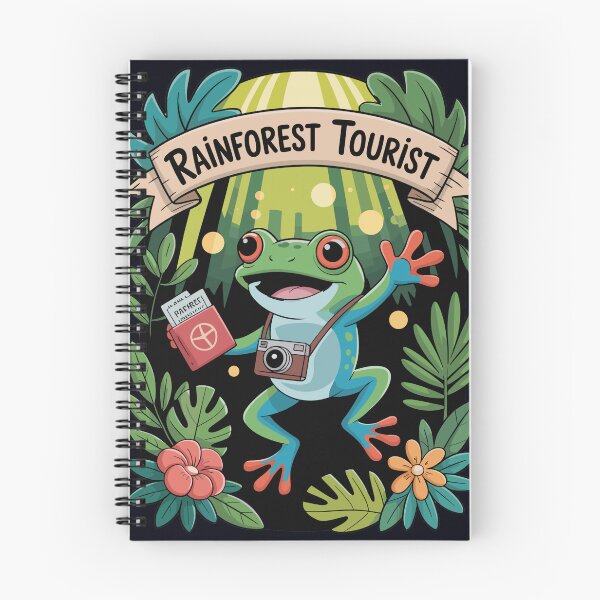 Item preview, Rainforest Tourist Frog, Central and South America Travel Adventure designed and sold by madtoyman.