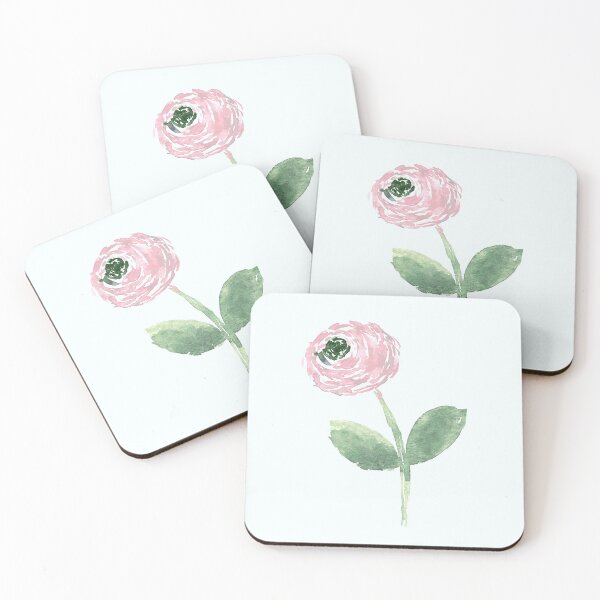 Item preview, Watercolor Ranunculus - Hand Painted Classic Floral designed and sold by aneladesigns.