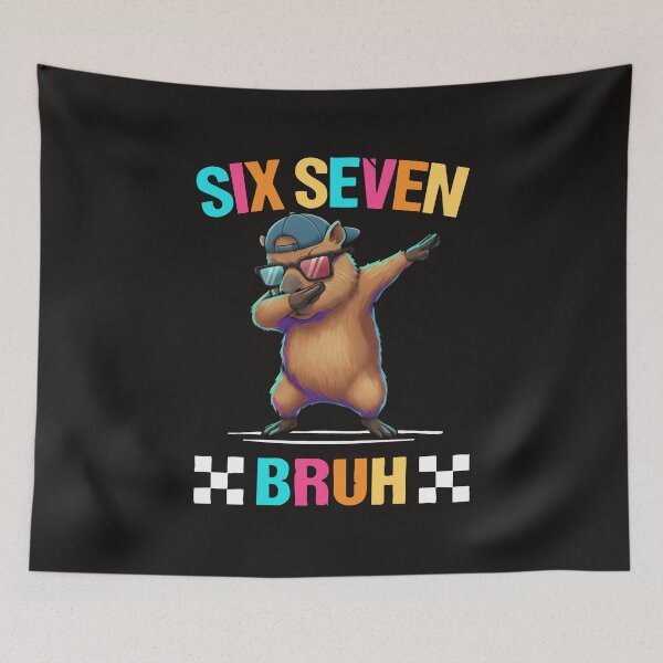 Item preview, Funny Six Seven Bruh Capybara Meme Graphic Capybara Gaming Gifts For Boys Kids designed and sold by ArmyAbodo.