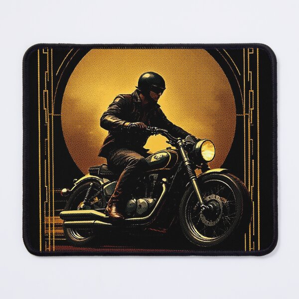 Item preview, Biker 63 Art Deco, for black fabrics designed and sold by SteadyRolling.
