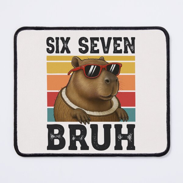 Item preview, Funny Six Seven Bruh Capybara Meme Graphic Gifts For Boys Kids designed and sold by ArmyAbodo.
