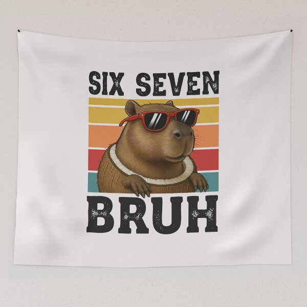 Item preview, Funny Six Seven Bruh Capybara Meme Graphic Gifts For Boys Kids designed and sold by ArmyAbodo.