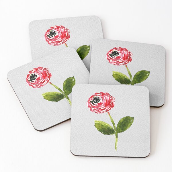 Item preview, Watercolor Ranunculus - Hand Painted Classic Floral designed and sold by aneladesigns.
