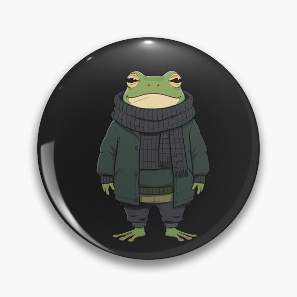 Item preview, Frog Wearing 5 Layers | Funny Cold Weather Frog Cartoon designed and sold by ColorSplash123.