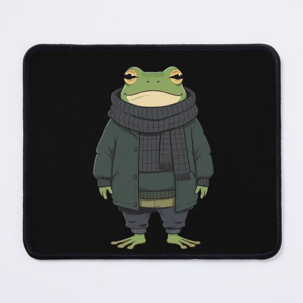Item preview, Frog Wearing 5 Layers | Funny Cold Weather Frog Cartoon designed and sold by ColorSplash123.