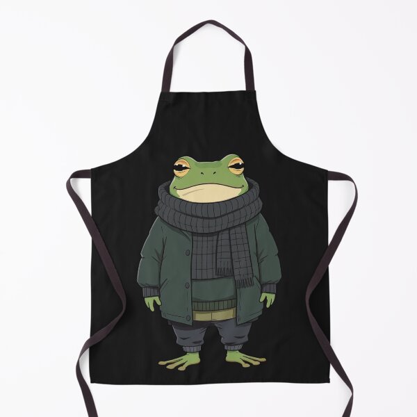 Item preview, Frog Wearing 5 Layers | Funny Cold Weather Frog Cartoon designed and sold by ColorSplash123.