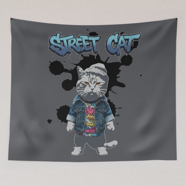 Item preview, Funny Street Cat  Main Character Street Cat  T-Shirt designed and sold by XTSTUDIOART.