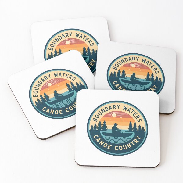 Item preview, Boundary Waters Canoe Badge – Sunrise BWCA Canoe Country Outdoor Art designed and sold by VividOrganica.
