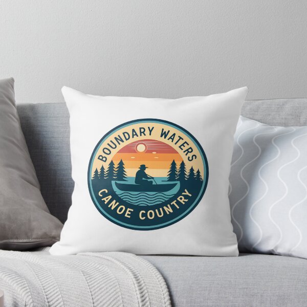Item preview, Boundary Waters Canoe Badge – Sunrise BWCA Canoe Country Outdoor Art designed and sold by VividOrganica.