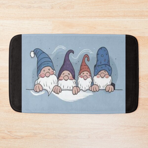 Item preview, Drawing of four gnomes peeking out  designed and sold by NivyasArtistry.