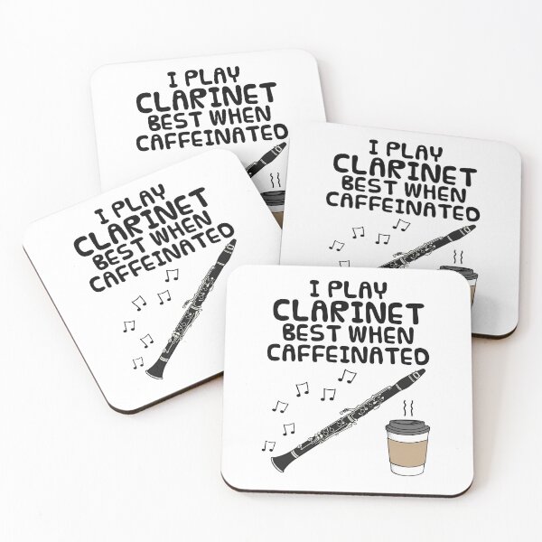 Item preview, I Play Clarinet Best When Caffeinated, Clarinetist Coffee Funny designed and sold by doodlerob.