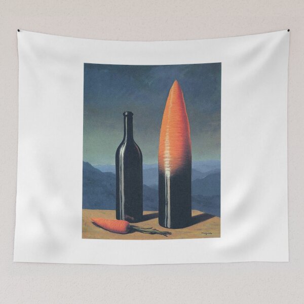 Item preview, The Explanation (1952) – René Magritte | Surreal Bell and Candle Symbolist Painting designed and sold by Art Outlaws.