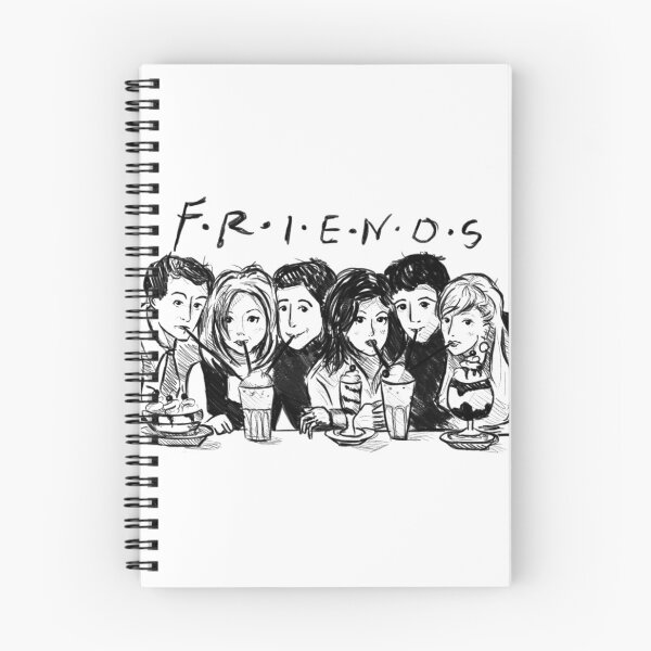 Item preview, Friends Cast Milkshake Sketch Group Art designed and sold by EllsLittleStore.