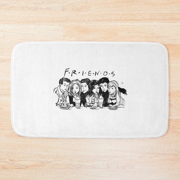 Item preview, Friends Cast Milkshake Sketch Group Art designed and sold by EllsLittleStore.