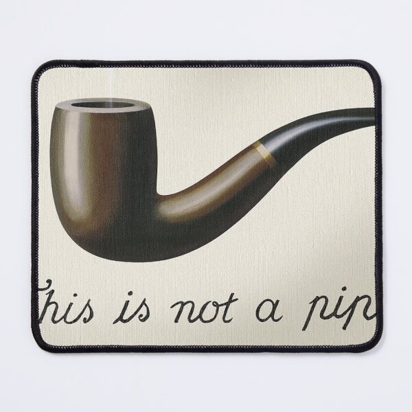 Item preview, The Treachery of Images (1929) – René Magritte | Ceci n’est pas une pipe Surrealist Painting designed and sold by Art Outlaws.