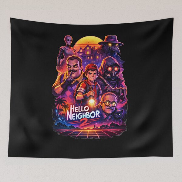 Item preview, Hello Neighbor – Dark Cartoon Fan Art Illustration designed and sold by Ynteen.