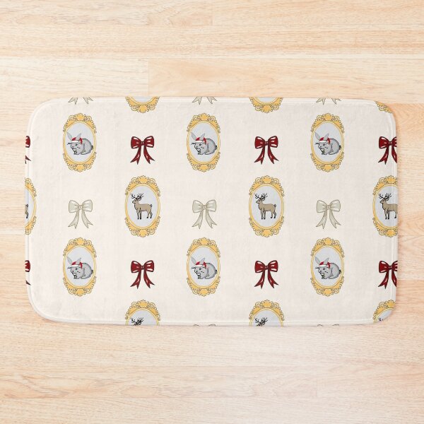 Item preview, Christmas Vintage Seamless Pattern with Nutcracker, Deer and Frames designed and sold by dreamseller88.