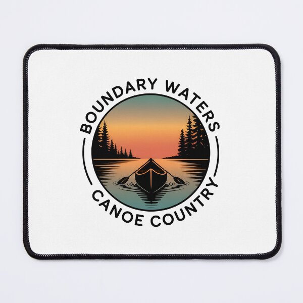 Item preview, Boundary Waters Canoe Illustration – BWCA Sunrise Badge for Outdoor Lovers designed and sold by VividOrganica.