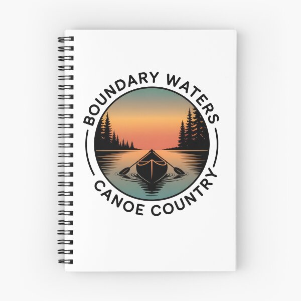 Item preview, Boundary Waters Canoe Illustration – BWCA Sunrise Badge for Outdoor Lovers designed and sold by VividOrganica.