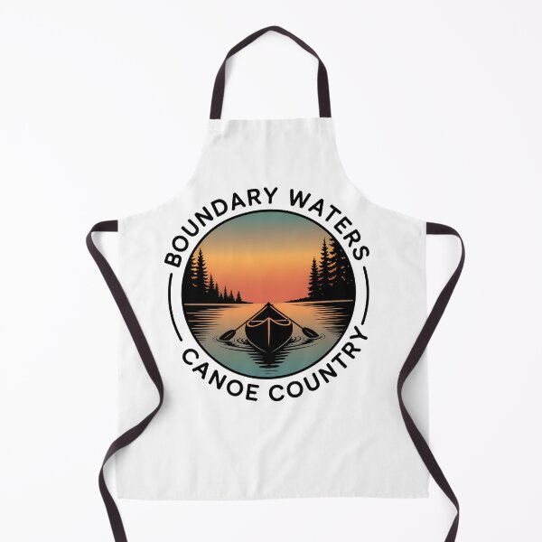 Item preview, Boundary Waters Canoe Illustration – BWCA Sunrise Badge for Outdoor Lovers designed and sold by VividOrganica.