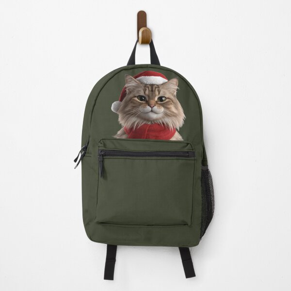 Item preview, Christmas Cat Art – Rugdoll Veloria | Pet Cat in Festive Winter Style designed and sold by ArtivaNest.
