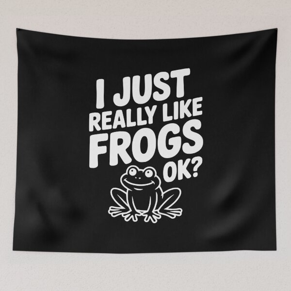 Item preview, I Just Really Like Frogs Ok? designed and sold by Frank Ring.