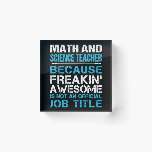 Item preview, Math And Science Teacher designed and sold by liviawong435.