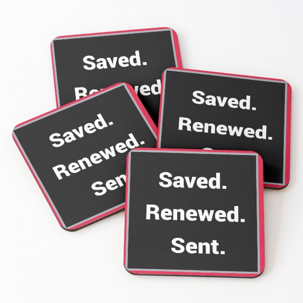 Item preview, Saved Renewed Sent designed and sold by Diggity Creates.