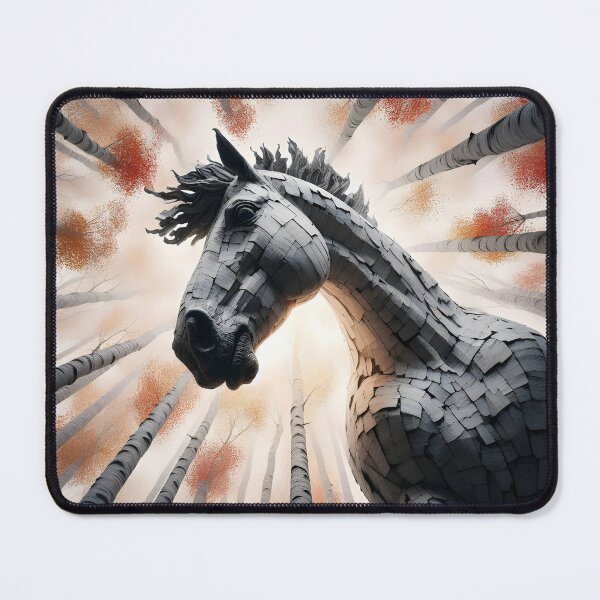 Item preview, Birchbark Horse, Ai Generated Art designed and sold by ACC .