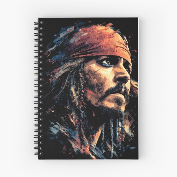 Item preview, Captain Jack Sparrow Pirates of the Caribbean Johnny Depp Black Pearl Compass Rum Kohl Eyes Dreadlocks Tricorn Hat Savvy Pirate Fan Art Portrait Poster T-Shirt Sticker Gift designed and sold by Senpaiwaves.