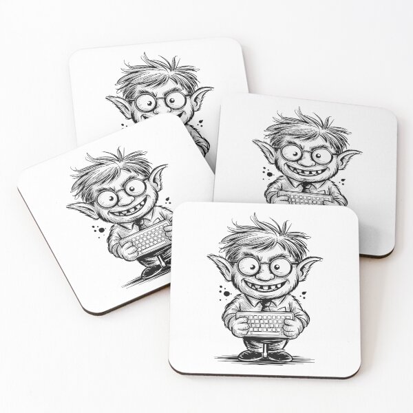 Item preview, Spreadsheet Goblin Data Nerd Office Humor Illustration designed and sold by Amanda's Factory.