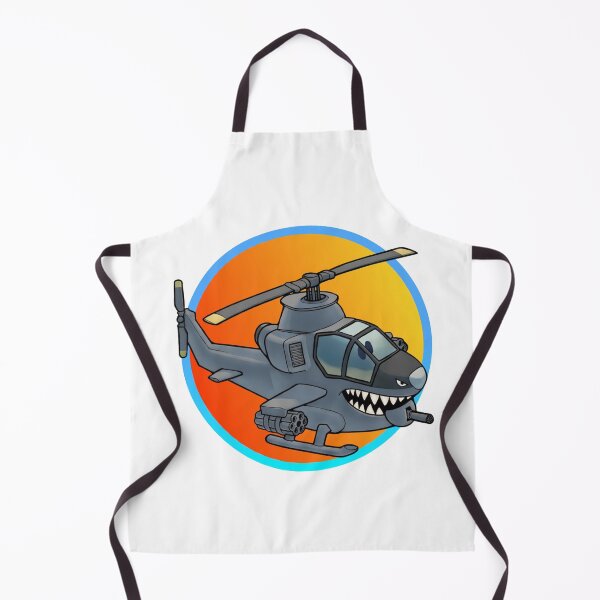 Item preview, Cartoon Attack Helicopter Anime Illustration designed and sold by Combat Skies.