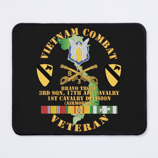 Item preview, Army - Vietnam Combat Cavalry Vet w Bravo - 3rd Sqn 17th Air Cav - 1st Cav Div SSI designed and sold by Military Insignia Products.