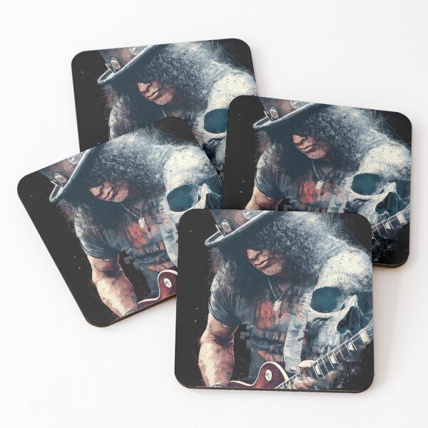 Item preview, Slash Guns N Roses Guitar Legend Top Hat Les Paul Appetite for Destruction Sweet Child O Mine November Rain Velvet Revolver SMKC Fan Art Portrait Poster T-Shirt Sticker Gift designed and sold by Senpaiwaves.