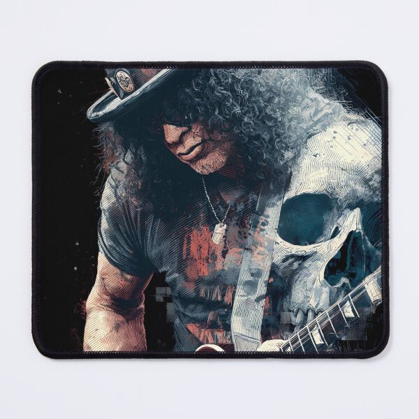 Item preview, Slash Guns N Roses Guitar Legend Top Hat Les Paul Appetite for Destruction Sweet Child O Mine November Rain Velvet Revolver SMKC Fan Art Portrait Poster T-Shirt Sticker Gift designed and sold by Senpaiwaves.