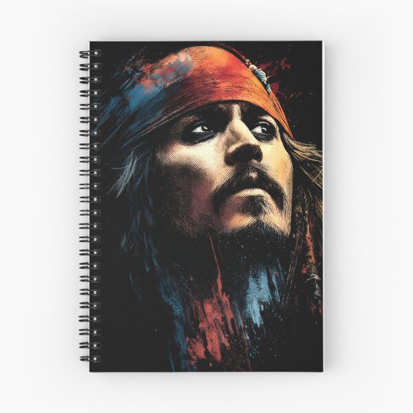 Item preview, Captain Jack Sparrow Pirates of the Caribbean Johnny Depp Black Pearl Compass Rum Kohl Eyes Dreadlocks Tricorn Hat Savvy Pirate Fan Art Portrait Poster T-Shirt Sticker Gift designed and sold by Senpaiwaves.