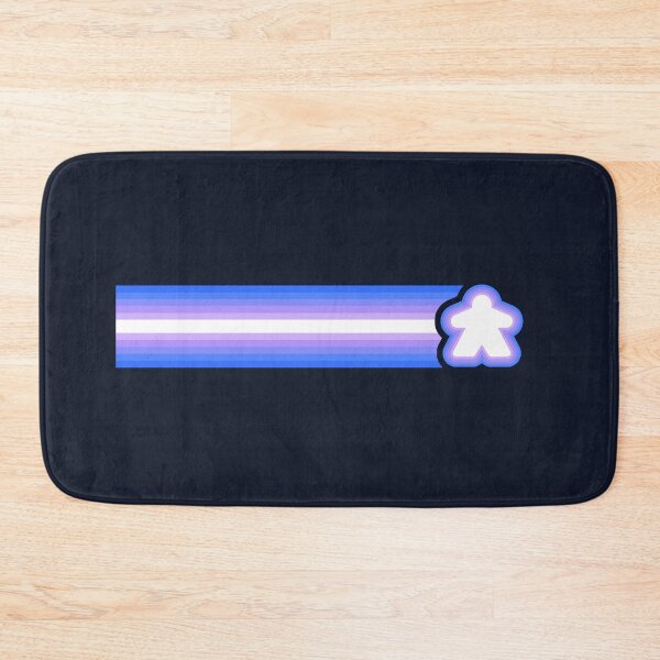 Item preview, Blue Purple Retro Lines Meeple Racing Stripes designed and sold by TackyTime.