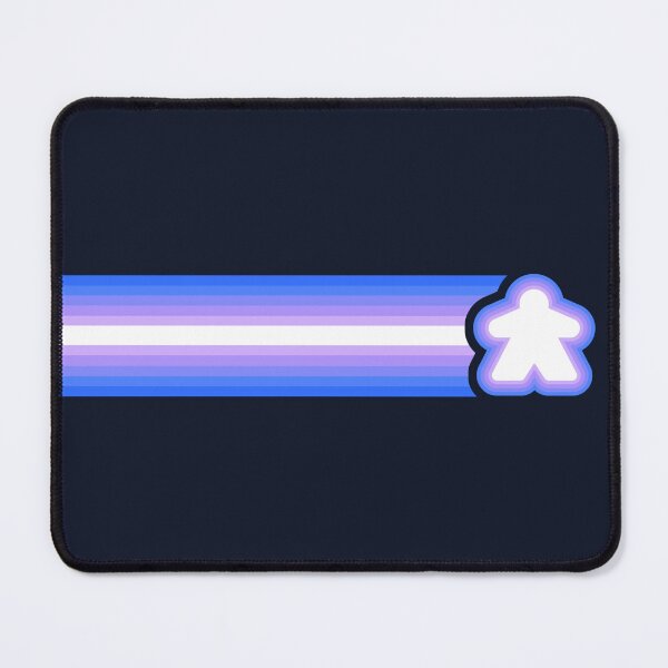 Item preview, Blue Purple Retro Lines Meeple Racing Stripes designed and sold by TackyTime.