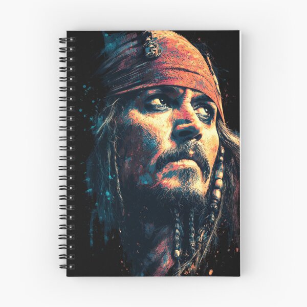 Item preview, Captain Jack Sparrow Pirates of the Caribbean Johnny Depp Black Pearl Compass Rum Kohl Eyes Dreadlocks Tricorn Hat Savvy Pirate Fan Art Portrait Poster T-Shirt Sticker Gift designed and sold by Senpaiwaves.