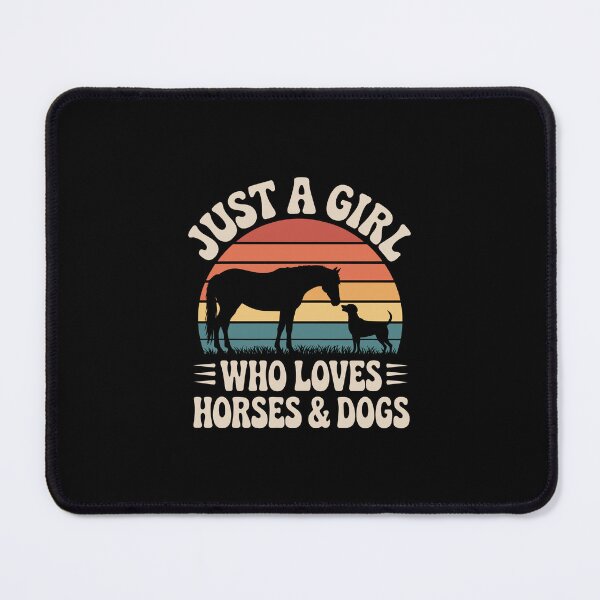 Item preview, Just a Girl Who Loves Horses & Dogs designed and sold by jkrphoto.