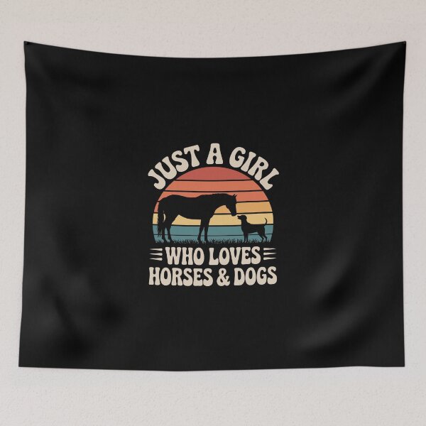 Item preview, Just a Girl Who Loves Horses & Dogs designed and sold by jkrphoto.