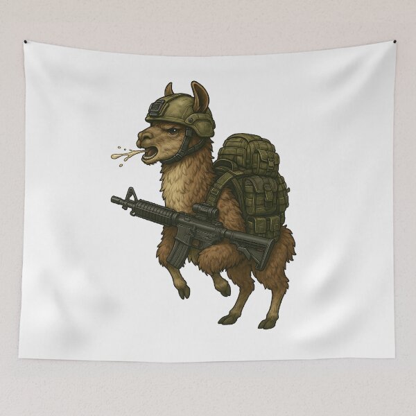Item preview, Tactical Alpaca  designed and sold by RAWLIFEGRAPHIC.